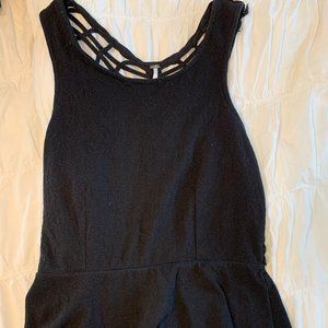 Black Free People Peplum